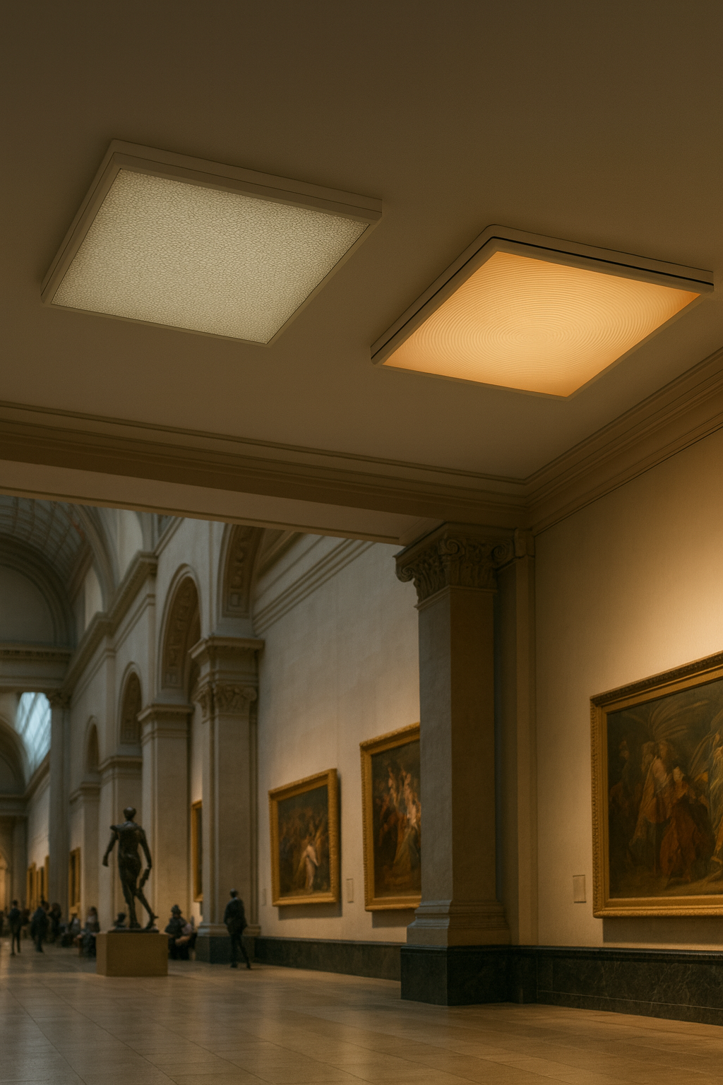 چراغ پنل طرح موج