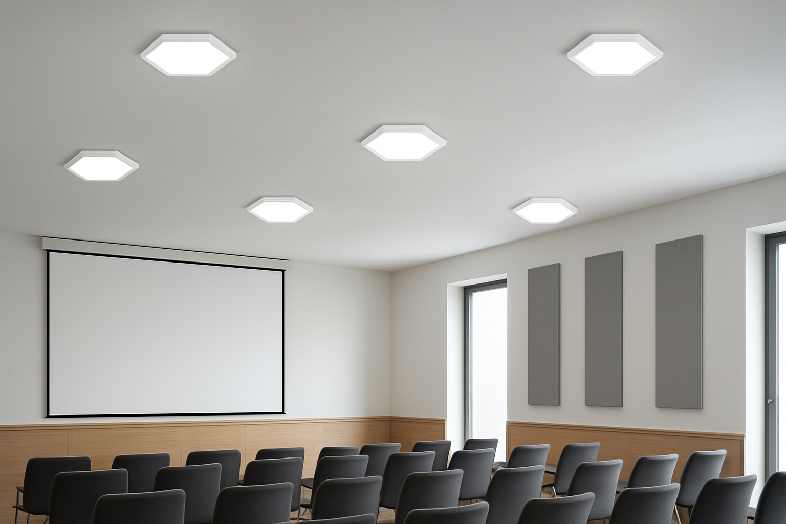 چراغ ال ای دی 6 ضلعی